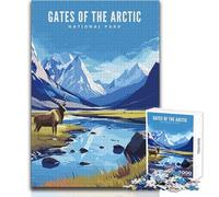 1000 Pieces Jigsaw Puzzles for Adults Gates of The Arctic NP Toy Intellectual Game Birthday Present Gift For Birthdays Size 38x26cm