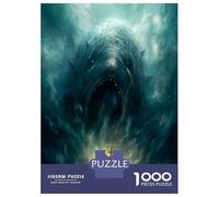 1000 Pieces Jigsaw Puzzles for Adults Ghost Whale Adult Jigsaw Puzzle Toy Wall Decor Difficult Hard Birthday And Unique Gifts 52x38cm/1000pcs