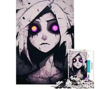 1000 Pieces Jigsaw Puzzles for Adults Glowing Eyes Anime Girl Toy Intellectual Game Educational Games for The Whole Family Great Gifts And Toys (Size 50x75cm)