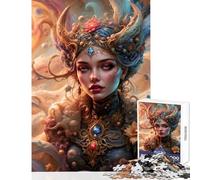 1000 Pieces Jigsaw Puzzles for Adults Goddess Freya's Cosmic Dream Realm 1000 Piece Jigsaw Educational Game Great Gifts And Toys Family Activities (38x26cm)