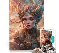 1000 Pieces Jigsaw Puzzles for Adults Goddess Freya's Cosmic Dream Realm, Relax Games, Precision Cutting, Suitable for Desktop Decoration (50x75cm)
