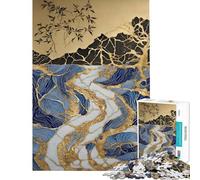 1000 Pieces Jigsaw Puzzles for Adults Gold Mountain Art Kintsugi Jigsaw for Adults Hands-on Game Analysis And Logic Difficult And Challenge (Size 50x75cm)