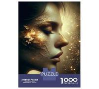 1000 Pieces Jigsaw Puzzles for Adults Golden Face Art Print Adult Jigsaw Puzzle Toy Wall Decor Analysis And Logic for Is Ideal As A Gift 52x38cm/1000pcs