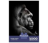 1000 Pieces Jigsaw Puzzles for Adults Gorilla Face Poster Jigsaws for Adults Brain Teaser Game Stress Reliever Birthday And Unique Gifts 52x38cm/1000pcs
