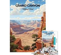 1000 Pieces Jigsaw Puzzles for Adults Grand Canyon National Park Family Game for Educational Game Challenge Toy Gifts for Women Men Birthday Present (size 38x26cm)