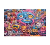1000 Pieces Jigsaw Puzzles for Adults Group of Monsters Puzzle Teenagers Puzzles Game Stress Reliever Difficult Challenge Puzzle for Adults (75×50cm)