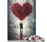 1000 Pieces Jigsaw Puzzles for Adults Happy Lovers Puzzle Sets for Family Wooden Puzzles Brain Challenge Puzzle 1000pcs (75x50cm)
