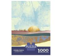 1000 Pieces Jigsaw Puzzles for Adults Hazy Afternoon Jigsaws for Adults Brain Teaser Game Stress Reliever Birthday And Unique Gifts 70x50cm/1000pcs