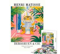 1000 Pieces Jigsaw Puzzles for Adults Henri Matisse Tiger Reading News Toy Wall Decor Great Gifts And Toys Hands-on Game Improving Love between Couples Size 50x75cm