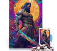 1000 Pieces Jigsaw Puzzles for Adults Hercules the Warrior Made of wood，for age 14+ Difficult and challenging Gift For Birthdays。size：50x75cm/14.96x20.47inch