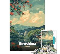 1000 Pieces Jigsaw Puzzles for Adults Hiroshima Japan Scenic View Family Game for Educational Game Challenge Toy Gifts for Women Men Birthday Present (size 38x52cm)