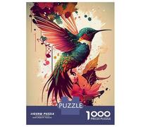 1000 Pieces Jigsaw Puzzles for Adults Hummingbird Birds Jigsaws for Adults Brain Teaser Game Stress Reliever Birthday And Unique Gifts 52x38cm/1000pcs