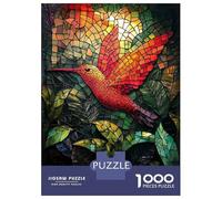 1000 Pieces Jigsaw Puzzles for Adults Hummingbird Mosaic Art Jigsaws for Adults Brain Teaser Game Stress Reliever Birthday And Unique Gifts 38x26cm/1000pcs