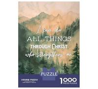 1000 Pieces Jigsaw Puzzles for Adults I Can Do All Things Teenager Puzzles DIY Toys Improve Memory Birthday And Unique Gifts 52x38cm/1000pcs