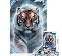 1000 Pieces Jigsaw Puzzles for Adults Ice Age Tiger Relaxing Games Home Art Decor DIY Toys Artists Collection, Fine Art (52X38cm)