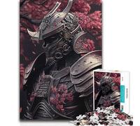 1000 Pieces Jigsaw Puzzles for Adults Japanese Sakura Samurai Challenging Game Toys Home Decoration Educational Toy 38x26cm(1000pcs)