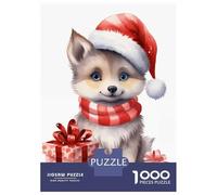 1000 Pieces Jigsaw Puzzles for Adults Jolly Xmas Wolf Teenager Puzzles DIY Toys Improve Memory Birthday And Unique Gifts 70x50cm/1000pcs