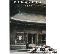 1000 Pieces Jigsaw Puzzles for Adults Kamakura Monk Square Jigsaw Puzzles, for Adults And Teenager, Wooden Puzzles Home Art Decor 1000pcs (75x50cm)