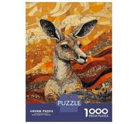 1000 Pieces Jigsaw Puzzles for Adults Kangaroo Mosaic Art Jigsaw for Adults Relax Games Perfect Decoration Unique Gifts for Birthday And Christmas 38x26cm/1000pcs