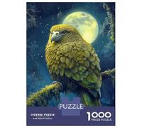 1000 Pieces Jigsaw Puzzles for Adults Kea Parrot Under Moonlight Jigsaw Puzzle Family Game Wall Art Unique Gifts for Birthday And Christmas 70x50cm/1000pcs