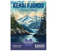 1000 Pieces Jigsaw Puzzles for Adults Kenai Fjords National Park Jigsaw for Adults Relax Games Perfect Decoration Unique Gifts for Birthday And Christmas 38x26cm/1000pcs