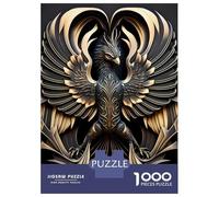 1000 Pieces Jigsaw Puzzles for Adults King Of King Wings Phoenix Adult Jigsaw Brain Teaser Game Birthday Present Birthday And Unique Gifts 38x26cm/1000pcs