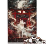 1000 Pieces Jigsaw Puzzles for Adults Kitsune Spirit Gate Jigsaw Paper Creative Puzzles Impossible Puzzle Brain Challenge Puzzle for Teenagers 38x26cm/1000pcs