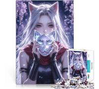 1000 Pieces Jigsaw Puzzles for Adults Kitsune Under Wisteria Brain Teaser Every Piece is Unique - Challenging Family Fun Game 26x38cm