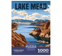 1000 Pieces Jigsaw Puzzles for Adults Lake Mead National Recreation Area Adult Puzzles Relaxing Games Difficult Hard Unique Gifts for Birthday And Christmas 52x38cm/1000pcs