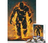 1000 Pieces Jigsaw Puzzles for Adults Lava Golem Practical Game Improve Memory Toy Wall Decor Christmas Birthday Gifts (38x26cm)
