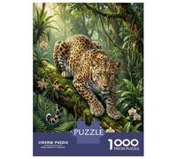 1000 Pieces Jigsaw Puzzles for Adults Leopard in Jungle Jigsaw Puzzle Family Game Wall Art Unique Gifts for Birthday And Christmas 38x26cm/1000pcs