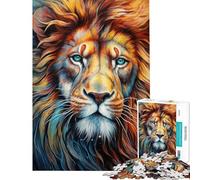 1000 Pieces Jigsaw Puzzles for Adults Lion Amazing Portrait Puzzles for Adults Relaxing Games Enhance Memory Birthday And Unique Gifts (Size 50x75cm)