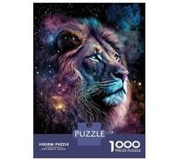 1000 Pieces Jigsaw Puzzles for Adults Lion Art Series Style 6 Jigsaw for Adults Relax Games Perfect Decoration Unique Gifts for Birthday And Christmas 52x38cm/1000pcs