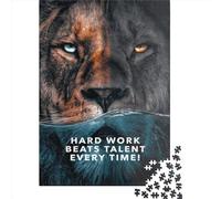 1000 Pieces Jigsaw Puzzles for Adults Lion Puzzle Sets for Family Paper Puzzles Brain Challenge Puzzle 1000pcs (38x26cm)