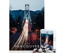 1000 Pieces Jigsaw Puzzles for Adults Lions Gate Bridge Enjoy Peaceful Family Home Time Heartfelt Idea (50x75cm)