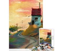 1000 Pieces Jigsaw Puzzles for Adults Lost House Educational Game For Family Fun Toy Wall Decor Difficult And Challenge (38x26cm)
