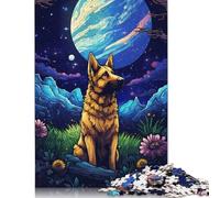 1000 Pieces Jigsaw Puzzles for Adults Lunar Lookout Jigsaw Wooden Creative Puzzles Impossible Puzzle Brain Challenge Puzzle for Teenagers 1000pcs (75x50cm)