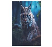1000 Pieces Jigsaw Puzzles for Adults Lynx Puzzle Teenagers Game Stress Reliever Difficult Challenge （78×53cm）