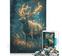 1000 Pieces Jigsaw Puzzles for Adults Magical Deer Hands-on Game Stress Reliever Unique Gifts for Birthday And Christmas 38x26cm
