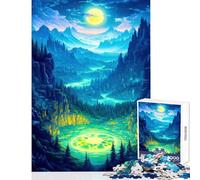 1000 Pieces Jigsaw Puzzles for Adults Magical Forest Valley 1000 Piece Jigsaw Educational Game Great Gifts And Toys Family Activities (38x26cm)