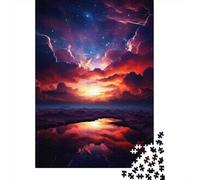 1000 Pieces Jigsaw Puzzles for Adults Magical Sunset Reflections Puzzles for Adults Anti-Stress Toys Staycation Kill Time Birthday And Unique Gifts 52x38cm/1000pcs