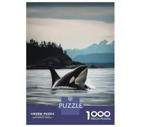 1000 Pieces Jigsaw Puzzles for Adults Magnificent Orca Adult Puzzles Relaxing Games Difficult Hard Unique Gifts for Birthday And Christmas 70x50cm/1000pcs