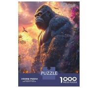 1000 Pieces Jigsaw Puzzles for Adults Majestic Gorilla in A Lush Jungle Jigsaw for Adults Brain Teaser Game Presents for Women Birthday And Unique Gifts 70x50cm/1000pcs