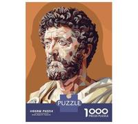1000 Pieces Jigsaw Puzzles for Adults Marcus Aurelius Low Poly Jigsaw Puzzle Family Game Wall Art Unique Gifts for Birthday And Christmas 52x38cm/1000pcs