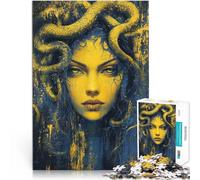 1000 Pieces Jigsaw Puzzles for Adults Medusa with Snakes Handgeschwindigkeitswettbewerb Wohnkunstdekor75x50cm
