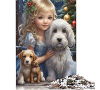 1000 Pieces Jigsaw Puzzles for Adults Merry Christmas Jigsaw Paper Creative Puzzles Impossible Puzzle Brain Challenge Puzzle for Teenagers 38x26cm/1000pcs