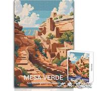 1000 Pieces Jigsaw Puzzles for Adults Mesa Verde National Park Educational Family Game Difficult Hard Gift For Birthdays Size 38x26cm