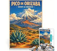 1000 Pieces Jigsaw Puzzles for Adults Mexico Pico De Ori Mountant, Hands-on Game, Train Your Brain And Hands, Every Piece Is Unique 50x75cm