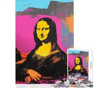 1000 Pieces Jigsaw Puzzles for Adults Mona Lisa Andy Warhol Art Toy Wall Decor Gifts Ideas Relax Games Improving Love between Couples Size 38x26cm