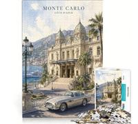 1000 Pieces Jigsaw Puzzles for Adults Monte Carlo, Hands-on Game, Train Your Brain And Hands, Every Piece Is Unique 38x52cm